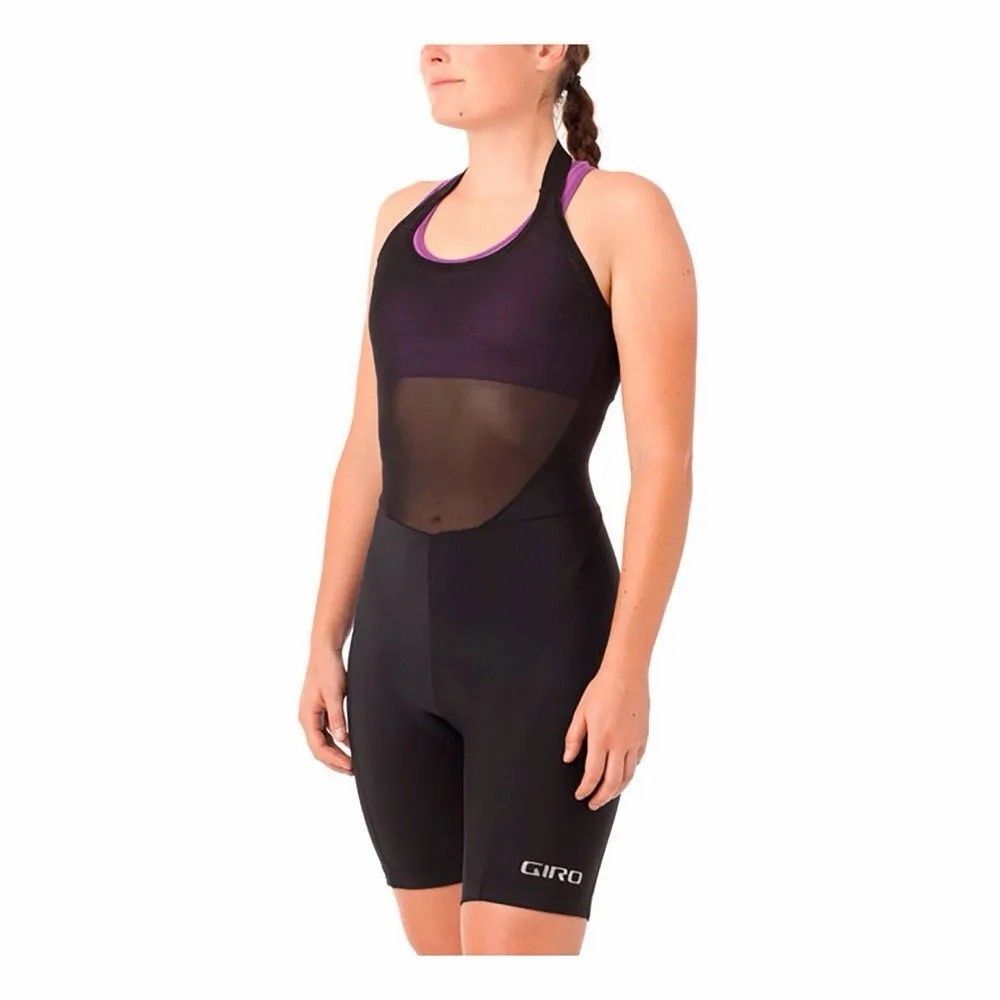 Giro Chrono Sport Halter Bib Cycling Shorts Women’s Small Black Padded